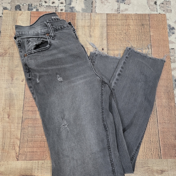 Old Navy Charcoal Boyfriend Ankle Jeans- 2 Tall - Picture 1 of 4